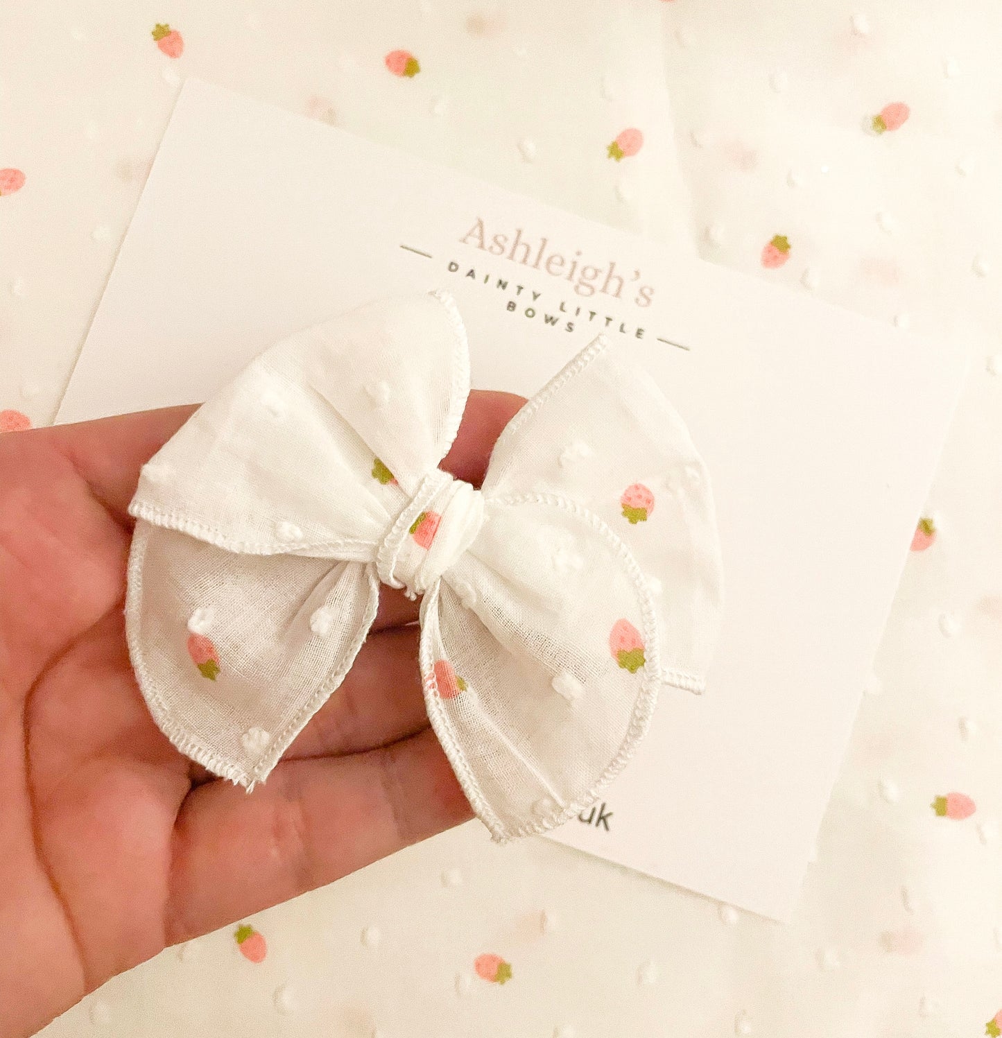 Strawberry fable bow